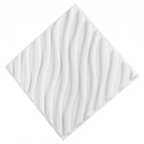 VEVOR 3D sienų plokštės 12 vnt. baltos PVC
