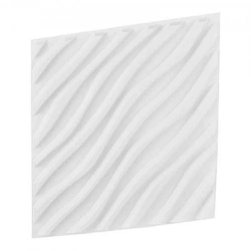 VEVOR 3D sienų plokštės 12 vnt. baltos PVC