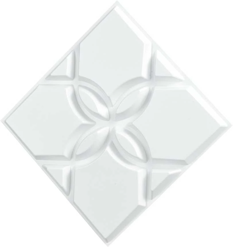 VEVOR 3D sienų plokštės 33 vnt. 32 m² gėlių baltos