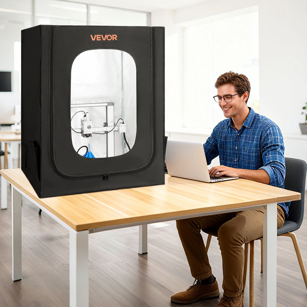 Vevor 3D spausdintuvo apsauga su LED apšvietimu