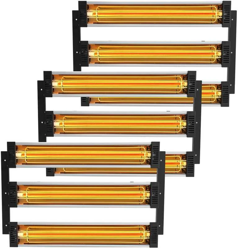 VEVOR 3x infraraudonųjų spindulių lempa 3 kW