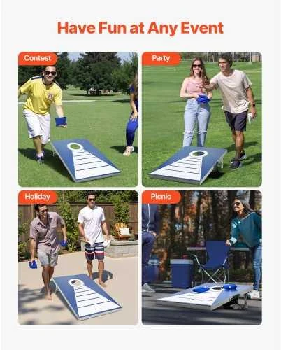 VEVOR 3x2 pėdų cornhole rinkinys su 8 maišeliais