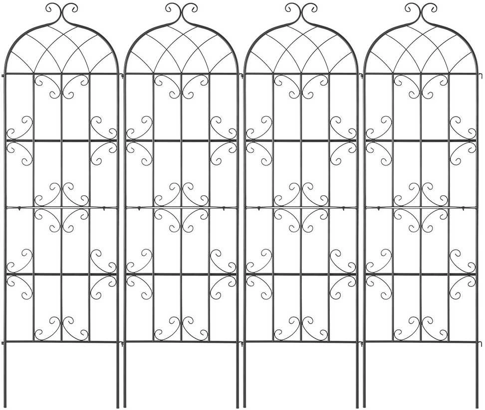 VEVOR 4 dalių metalinis sodo groteles 180x51 cm