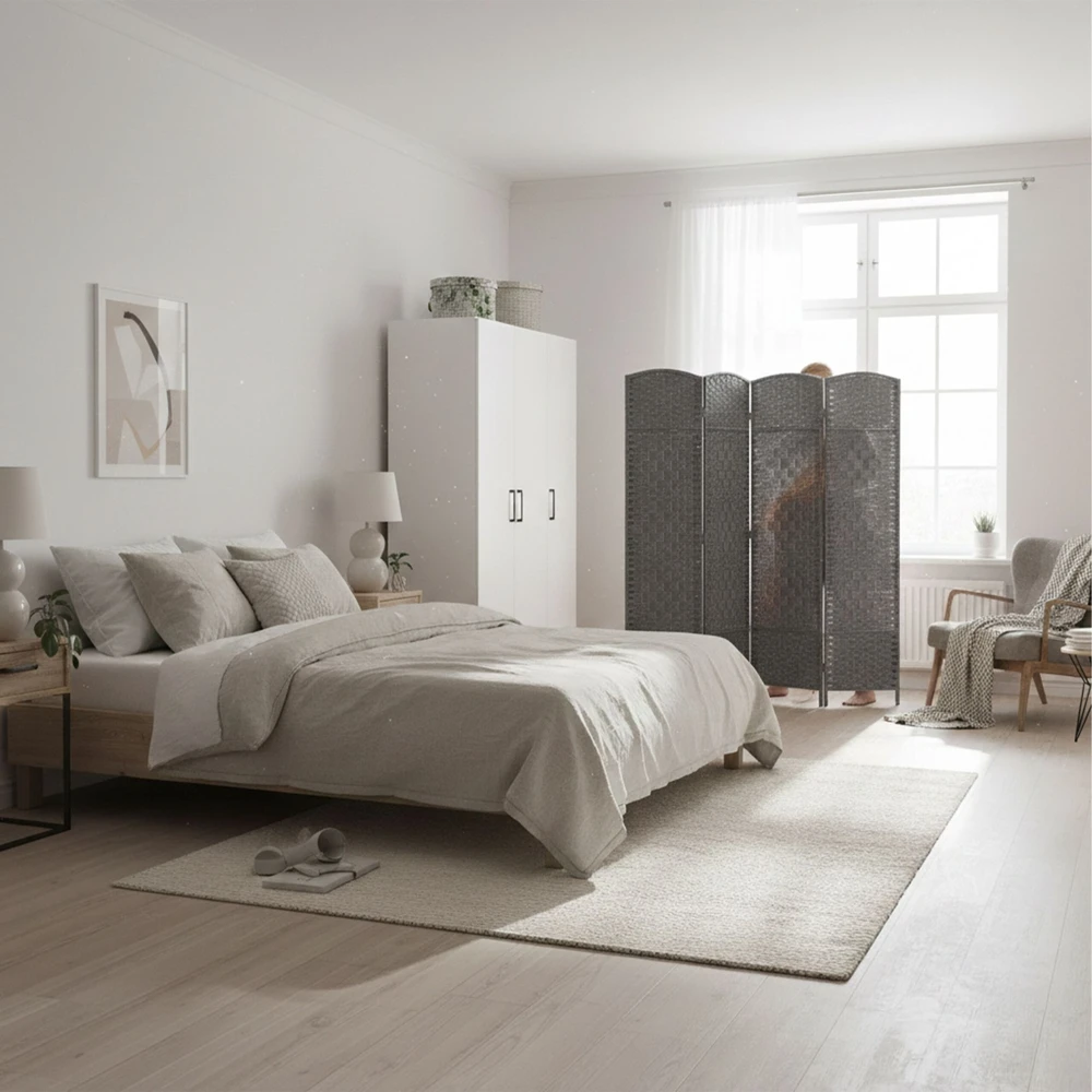 Relaxdays 4 dalių sulankstoma širma