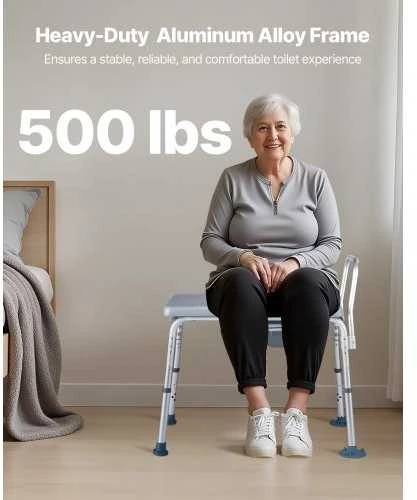 VEVOR 4 viename tualeto kėdė iki 227 kg