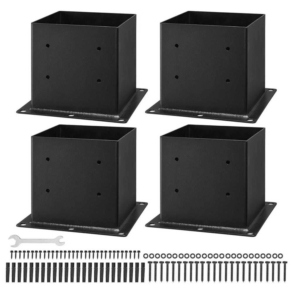 Vevor 4 vnt. 10x10 cm stulpų pagrindo atrama
