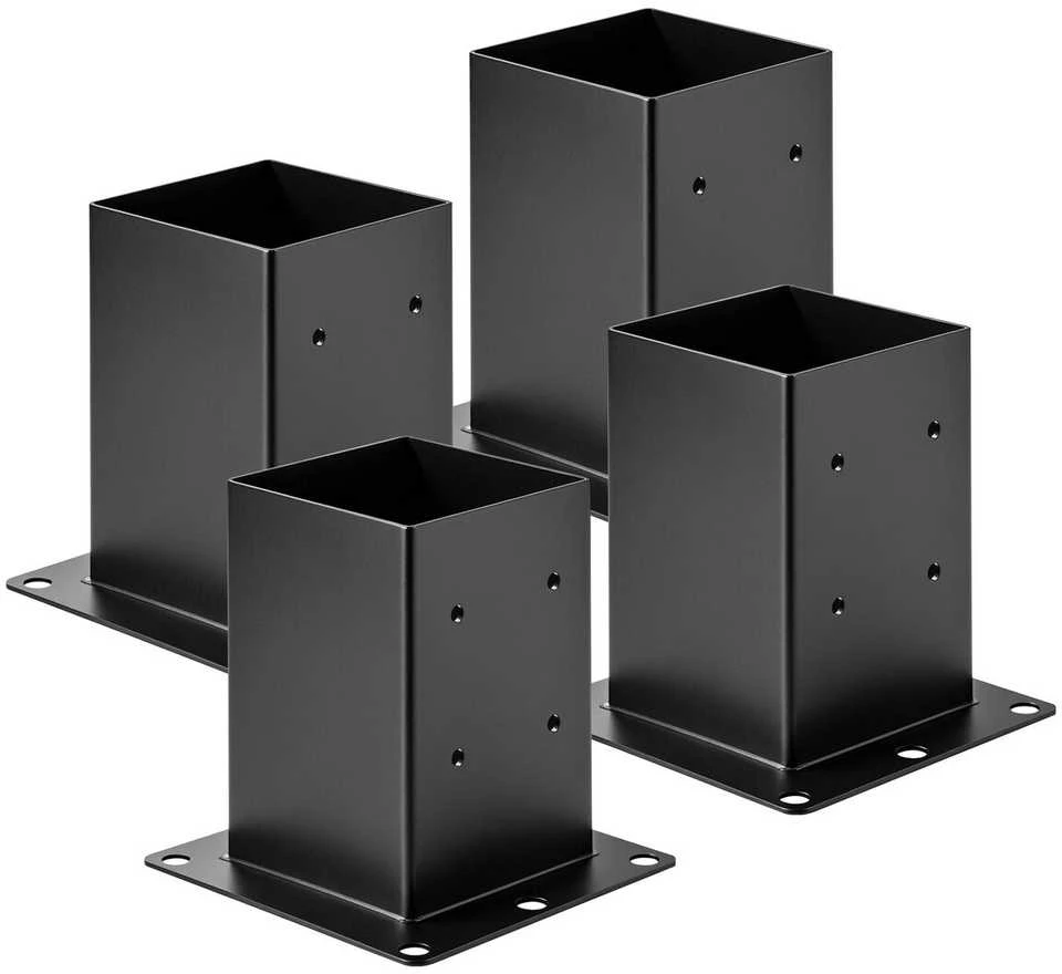 VEVOR 4 vnt. 6x6 medinių stulpų tvirtinimo laikikliai