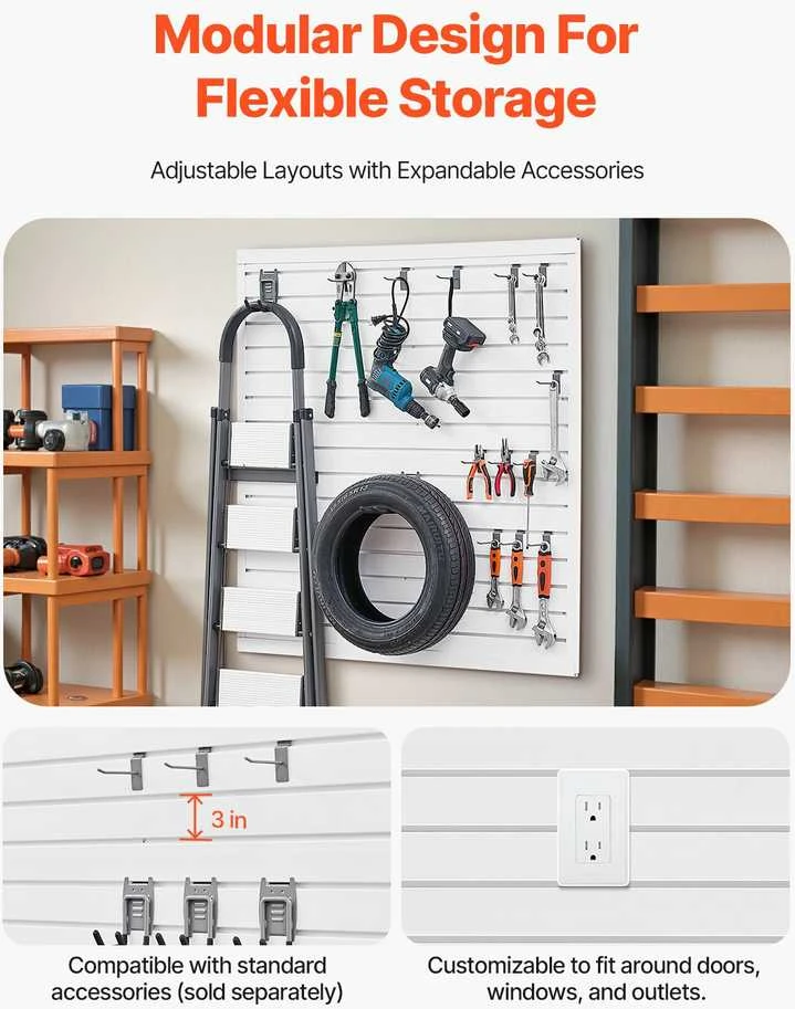 VEVOR 4 x 4 ft garažo PVC sienelė