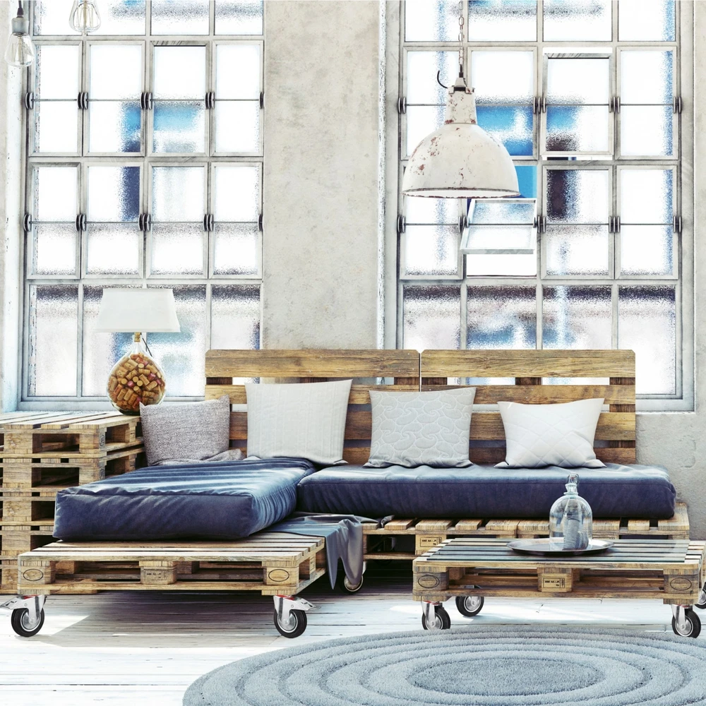 Relaxdays 4 ypač tvirtų ratukų komplektas