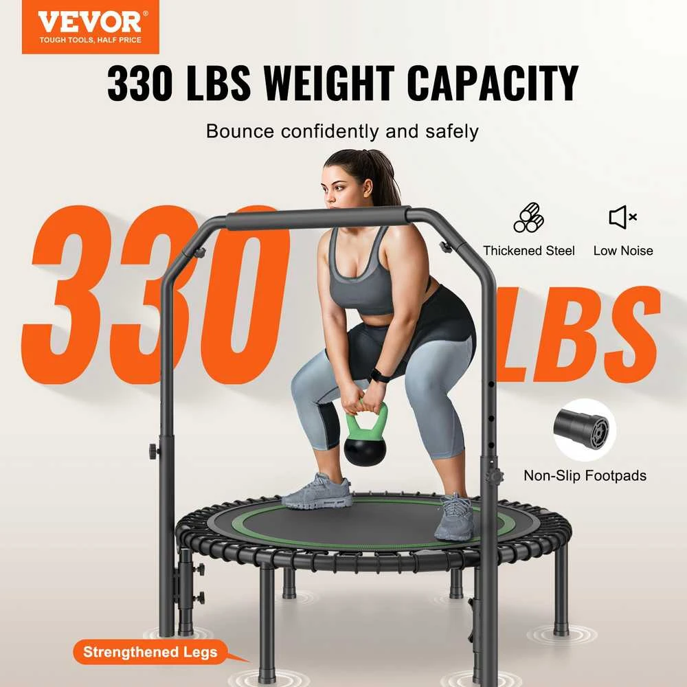 VEVOR 40" sulankstomas mini fitneso batutas su rankena