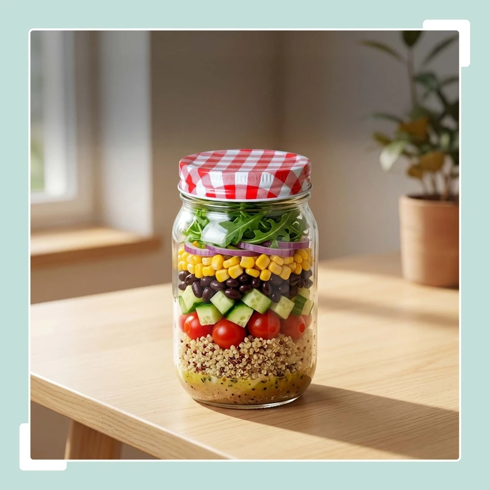 Relaxdays 400 ml užsukamų uogienių stiklainių rinkinys