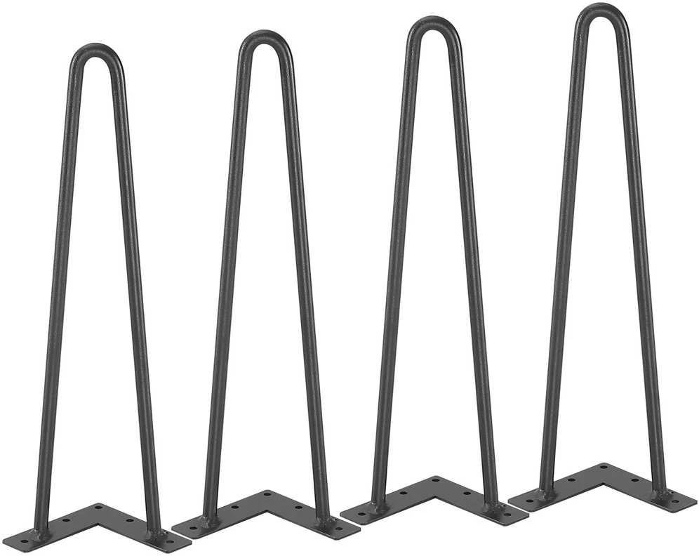 VEVOR 406 mm plono profilio metalinės baldų kojelės