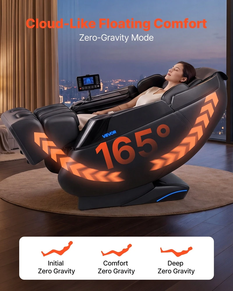 VEVOR 4D masažinė kėdė su nulinės gravitacijos režimu