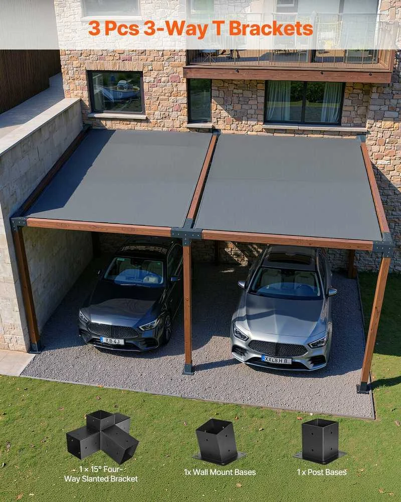 Vevor 4x4 colių pergolos laikiklio rinkinys 4 krypčių