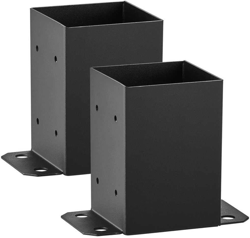 VEVOR 4x4 stulpų pagrindas 2 vnt. juodas