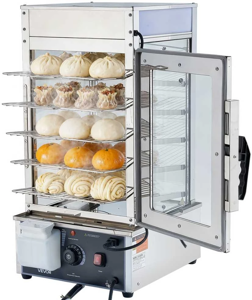 Vevor 5 aukštų maisto šildymo vitrina su LED
