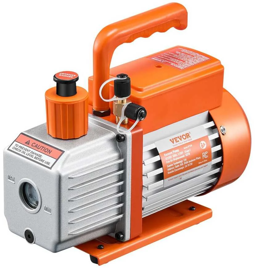 VEVOR 5 CFM vienpakopis rotacinis vakuuminis siurblys