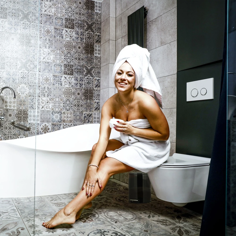 Relaxdays 5 litrų vonios šiukšliadėžė