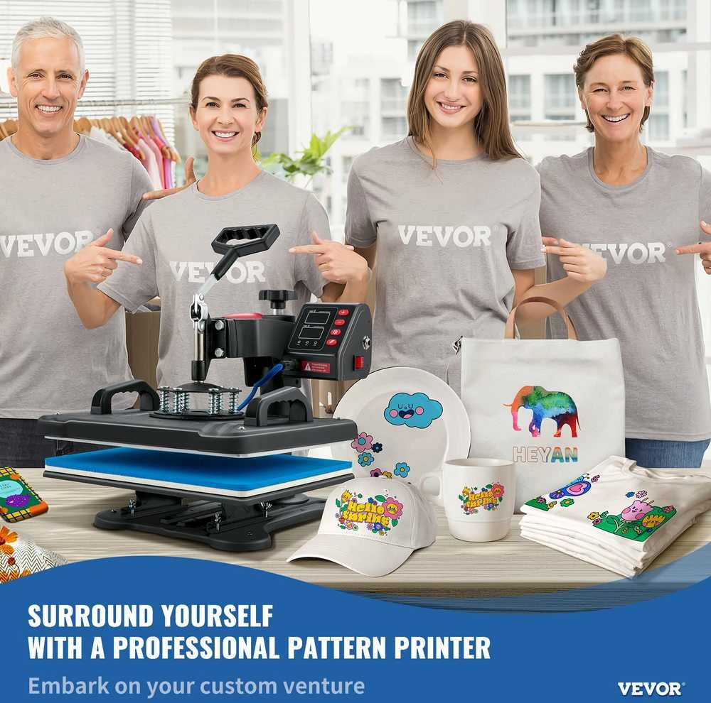 VEVOR 5 viename termo presas 12x15 cm