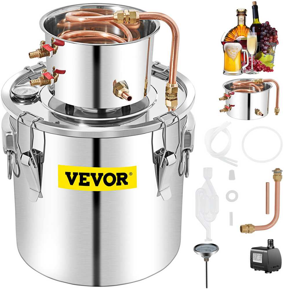VEVOR 50 l alkoholio distiliatorius su kondensatoriumi