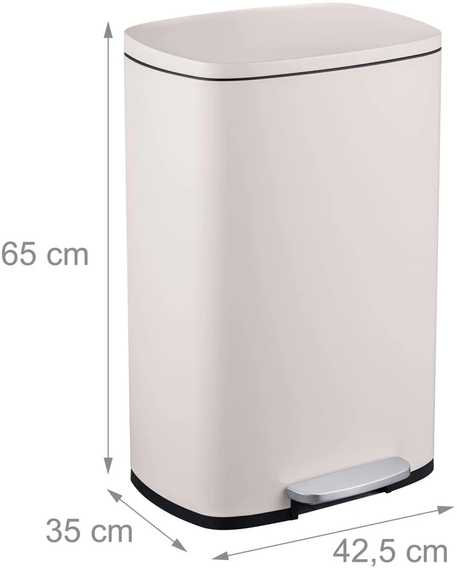 Relaxdays 50 l virtuvinė šiukšliadėžė su pedalu