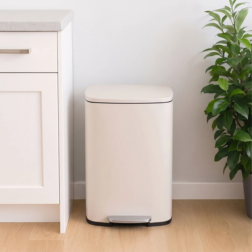 Relaxdays 50 l virtuvinė šiukšliadėžė su pedalu