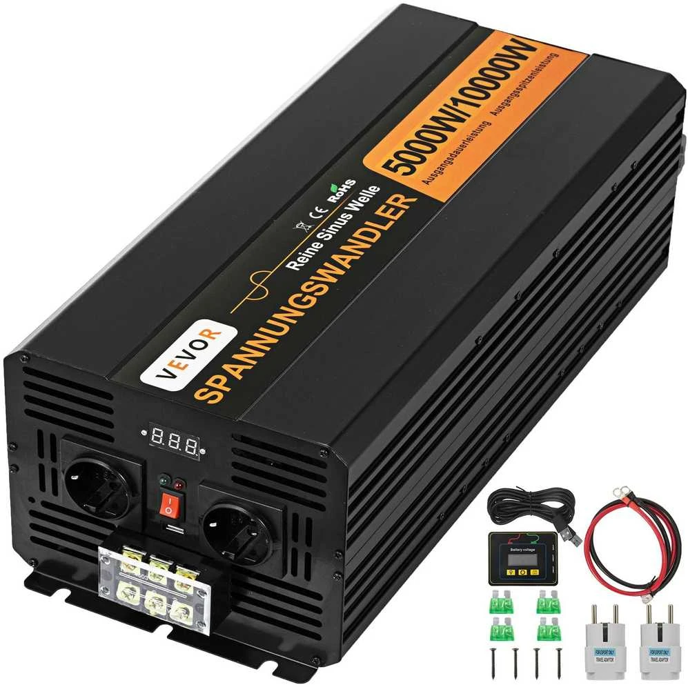 VEVOR 5000w 24v 230v grynųjų sinusų inverteris