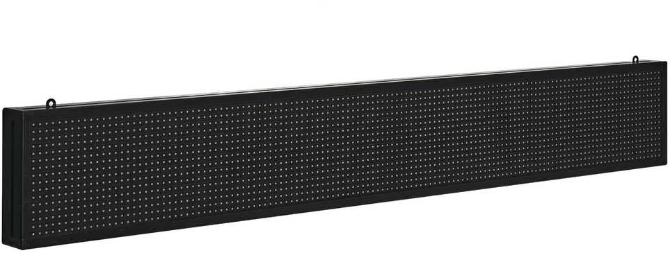 VEVOR 52 cm x 8 cm programuojama LED reklaminė lenta
