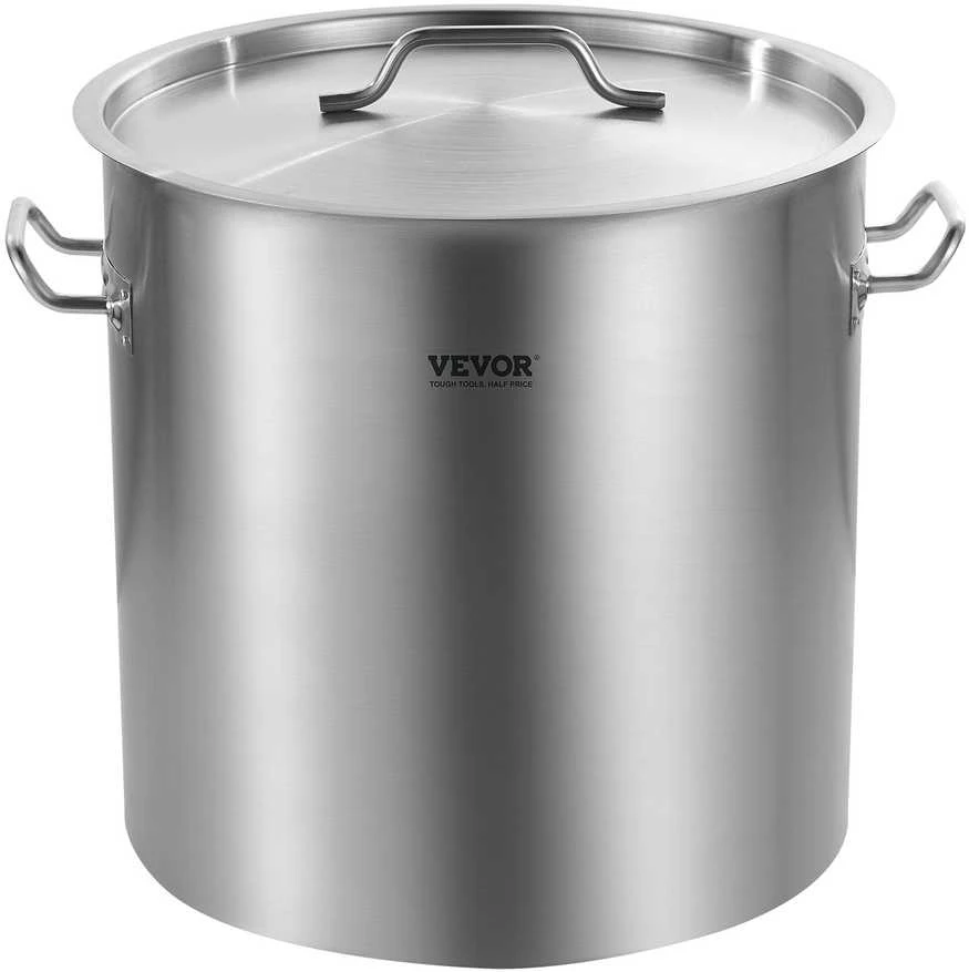 VEVOR 53 L nerūdijančio plieno puodas su dangčiu