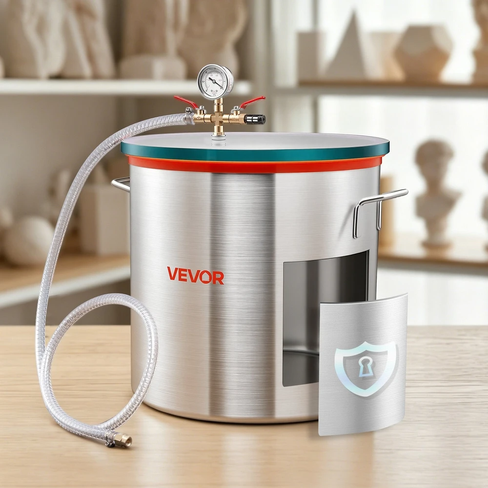 VEVOR 56,8 L vakuumo kamera dervai ir silikonui