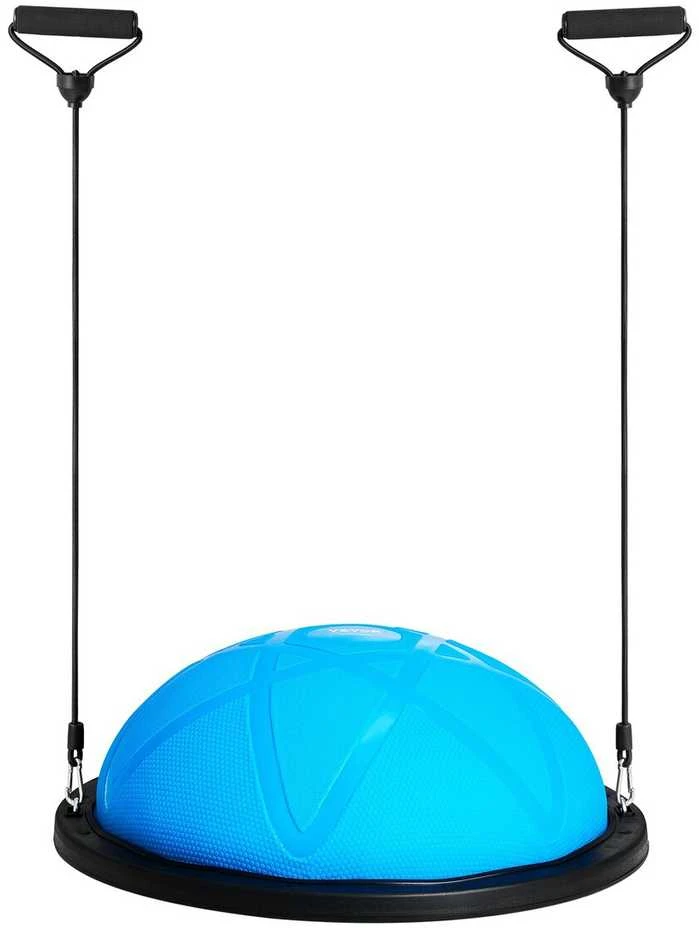 VEVOR 58 cm pusė treniruoklio kamuolio su elastingomis juostomis