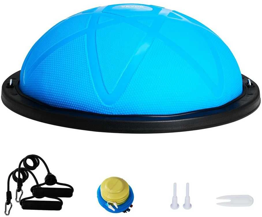 VEVOR 58 cm pusė treniruoklio kamuolio su elastingomis juostomis