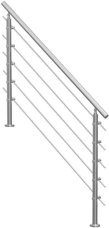 VEVOR 59 cm laiptų turėklai su 5 skersiniais