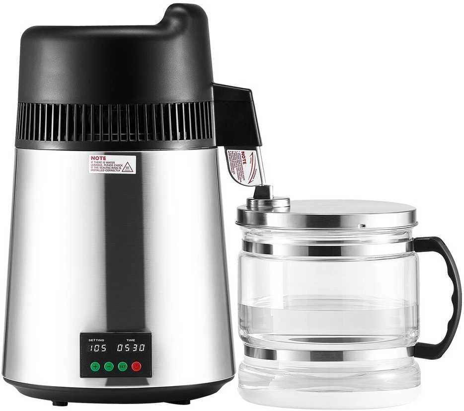 Vevor 6 l vandens distiliatorius, 900 W plieno