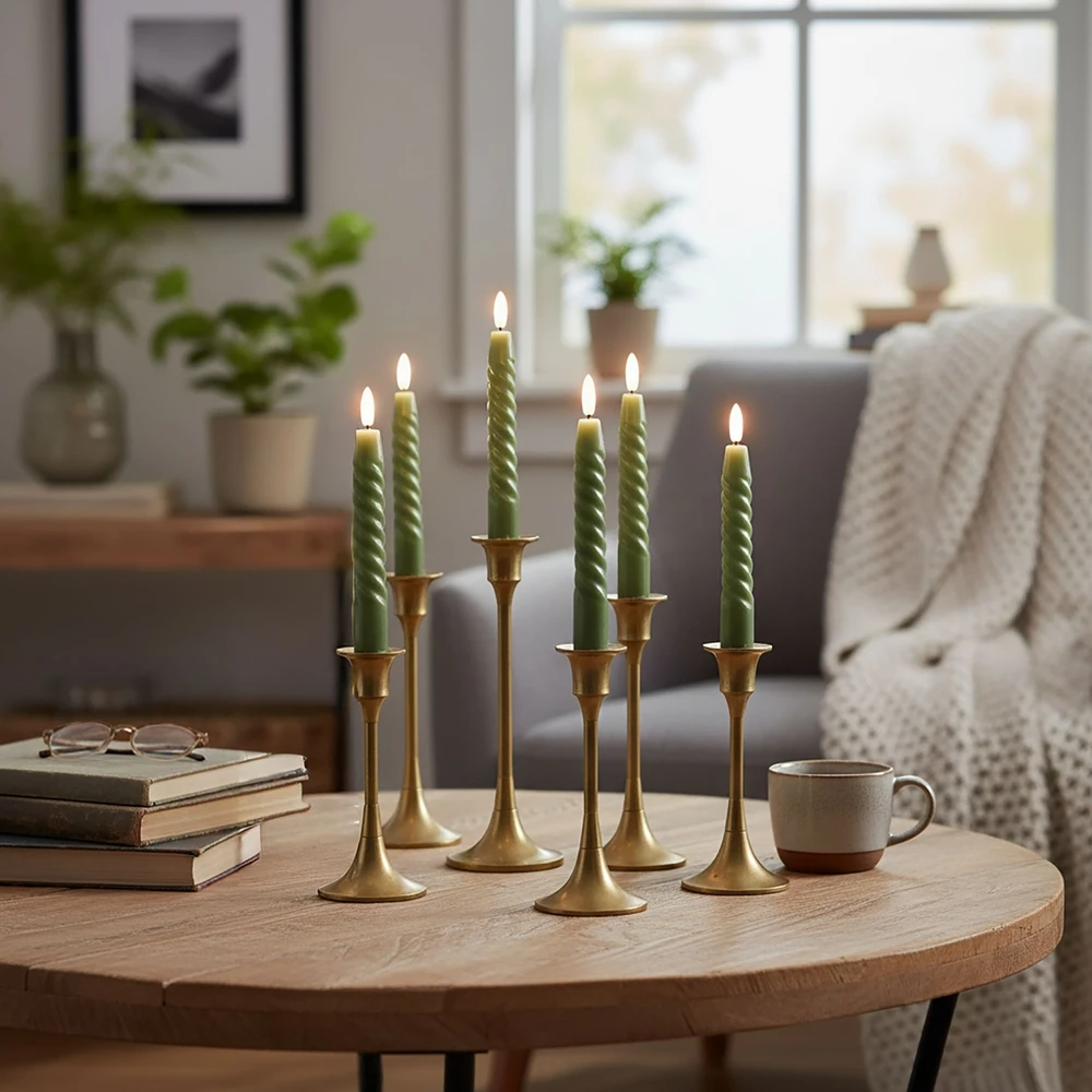 Relaxdays 6 LED kūginių žvakių rinkinys