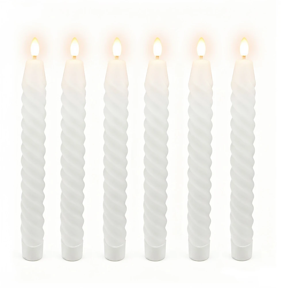 Relaxdays 6 LED kūginių žvakių rinkinys