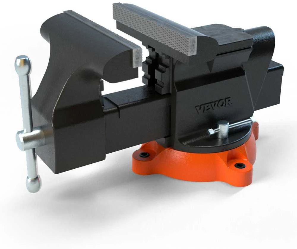 VEVOR 6" spaustuvas su priekalu ir 360° reguliuote