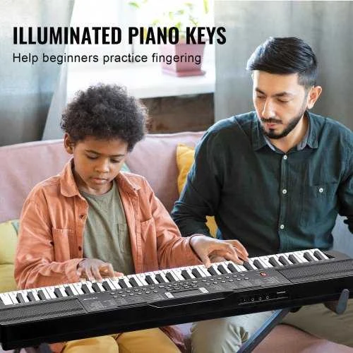 VEVOR 61 klavišų nešiojamas skaitmeninis pianinas
