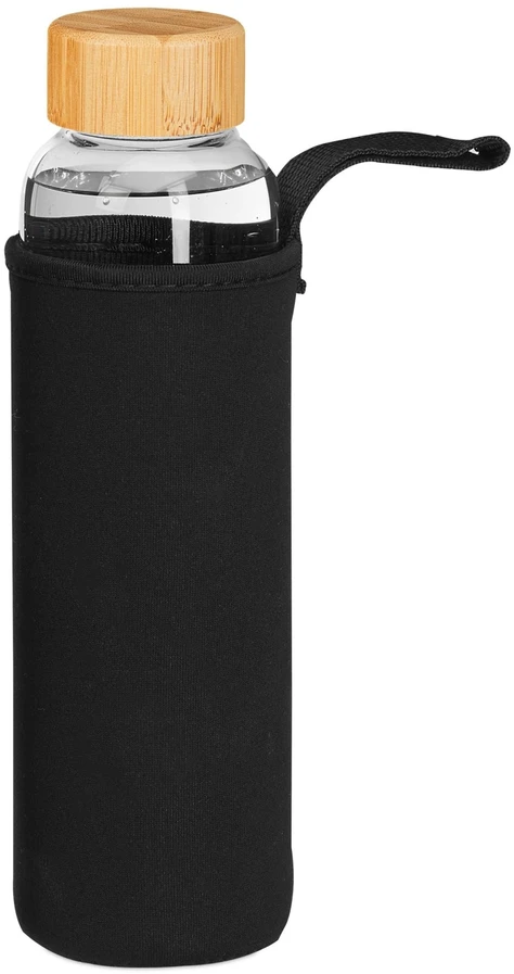 Relaxdays 6x gertuvė su bambukiniu dangteliu 500 ml