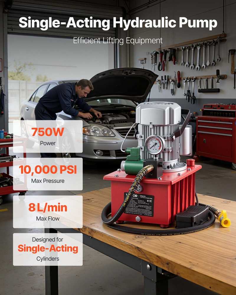VEVOR 750W elektrinis hidraulinis siurblys 8L