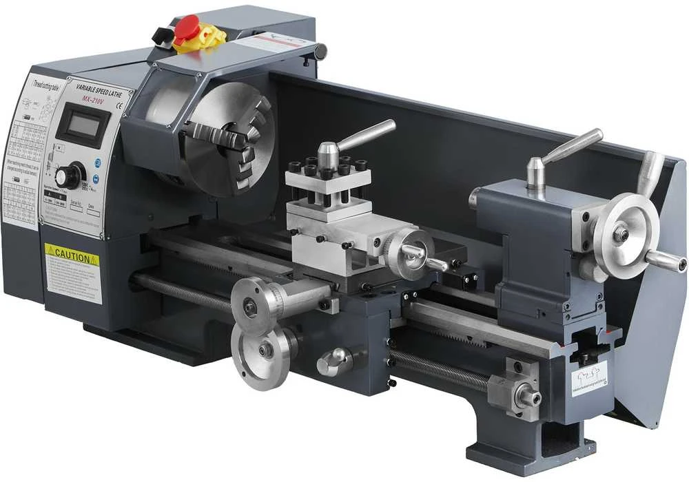 VEVOR 750W mini metalo tekinimo staklės su priedų dėže