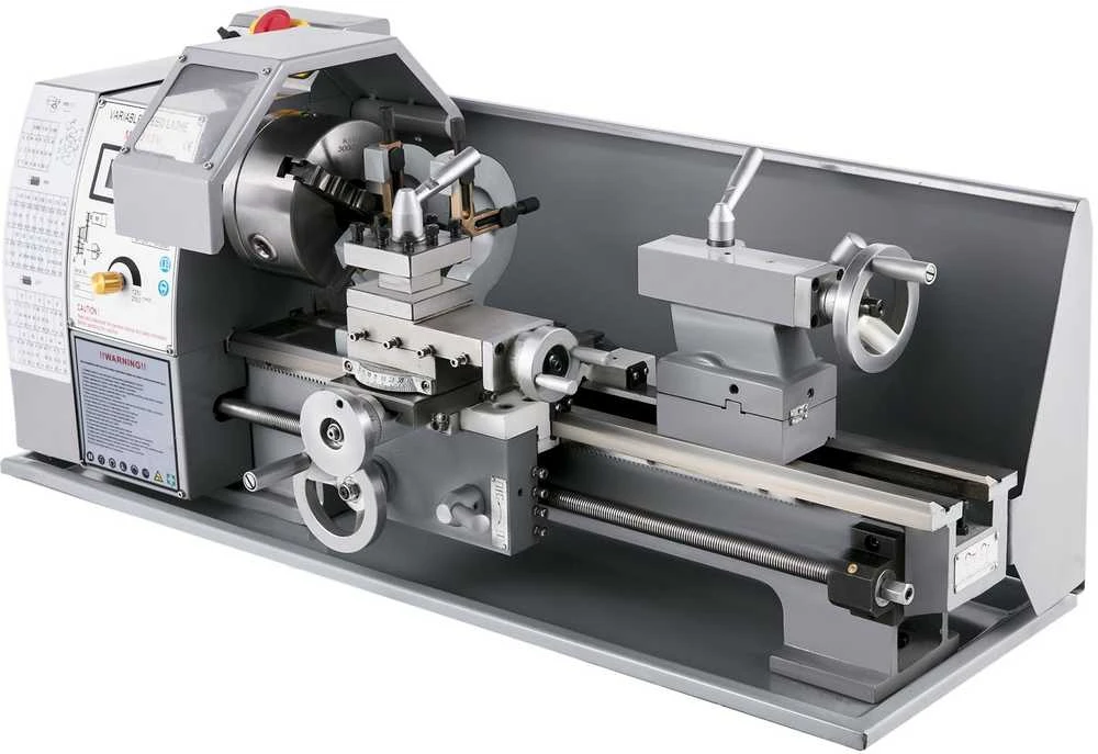 VEVOR 750W mini metalo tekinimo staklės su priedų dėže