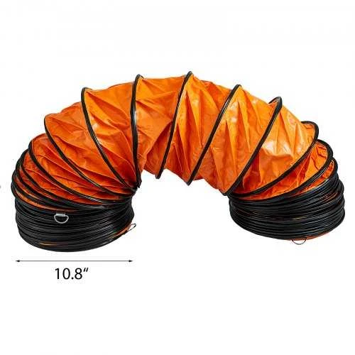 VEVOR 7,6 m PVC lankstus ortakis 250 mm ventiliatoriui