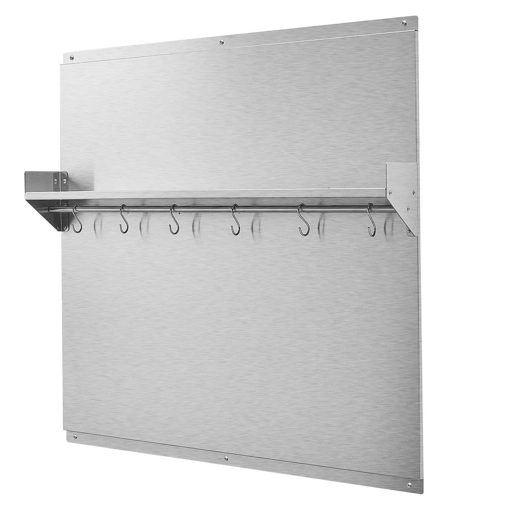 VEVOR 76x76 cm nerūdijančio plieno sienelė viryklei