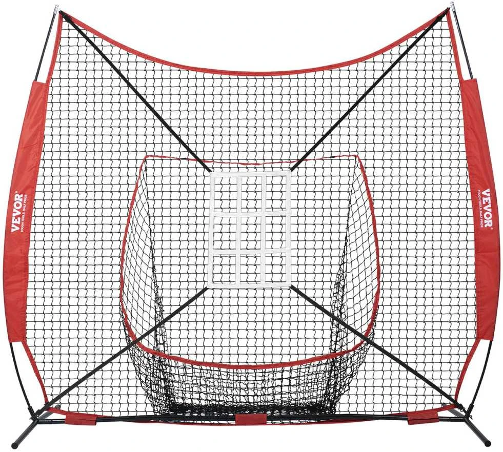 VEVOR 7x7 pėdų beisbolo ir softbolo tinklas