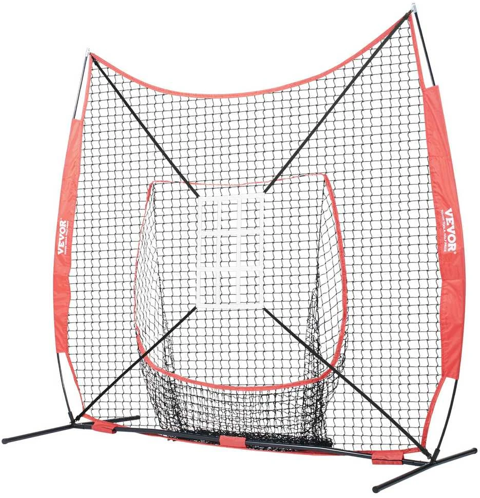 VEVOR 7x7 pėdų beisbolo ir softbolo tinklas