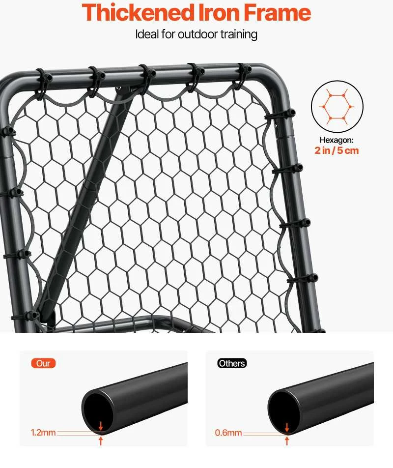 VEVOR 86x86 cm futbolo atmušimo tinklas