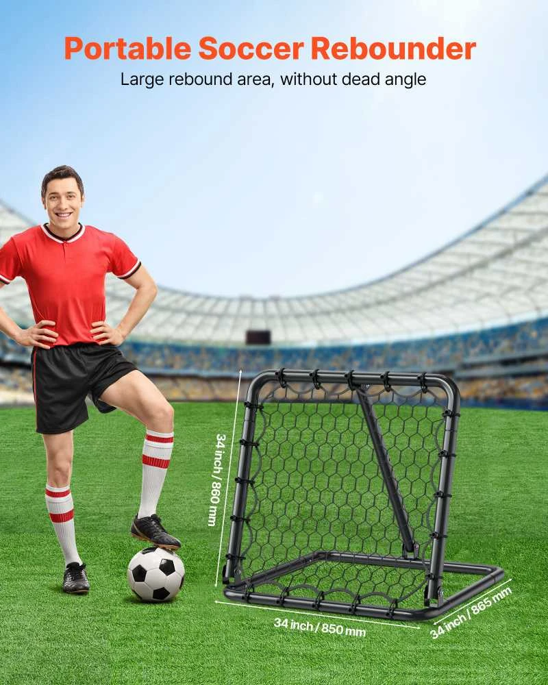 VEVOR 86x86 cm futbolo atmušimo tinklas