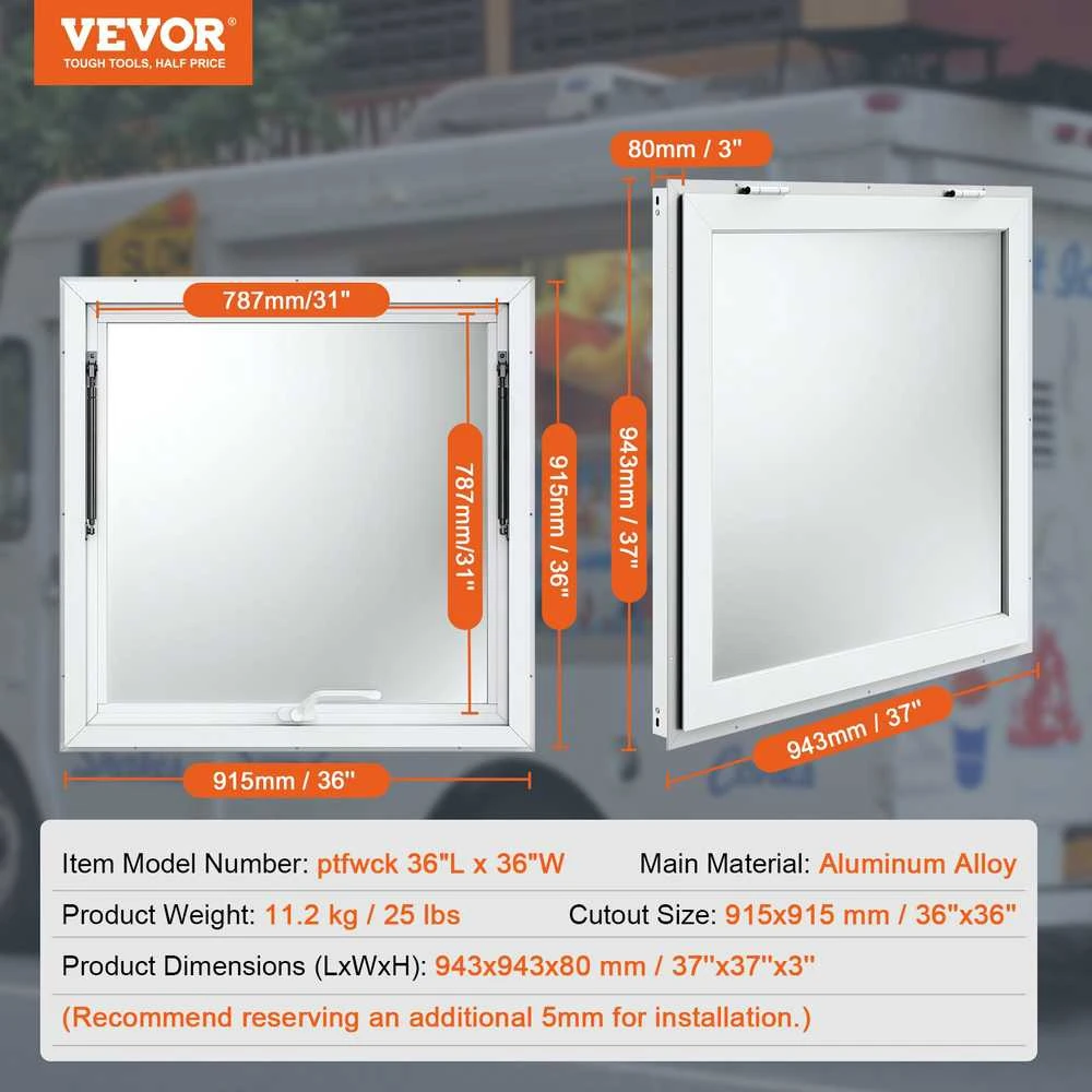 VEVOR 91cm x 91cm kiosko langinė su stogeliu