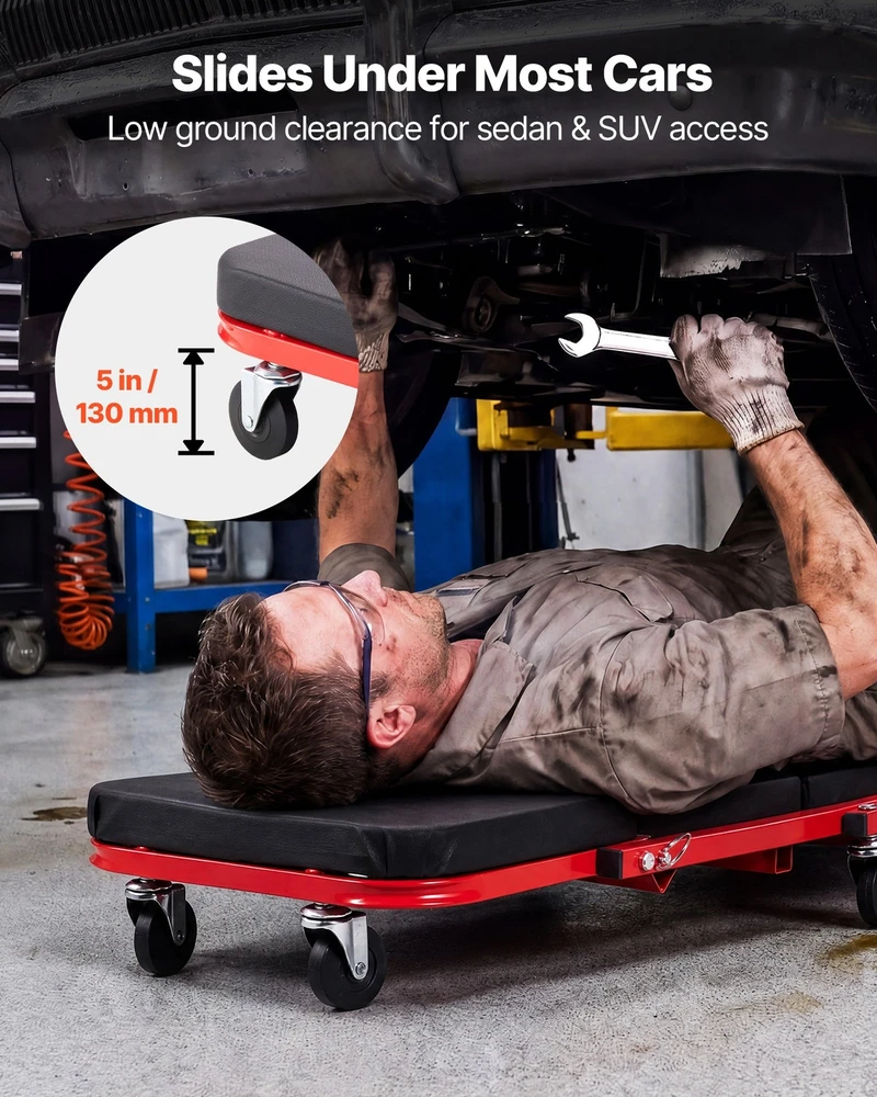 VEVOR 920 mm 3 viename sulankstomas automechaniko gultas